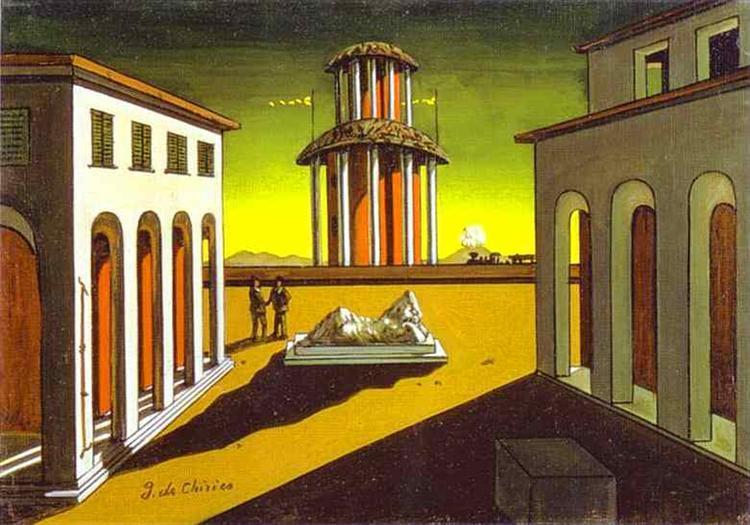 Εικ.56 Εικ.57 Giorgio de Chirico, Piazza d'italia, 1913, 35.