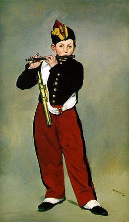 7 cm, Édouard Manet, Le joueur de fifre, 1866, Ελαιογραφία,