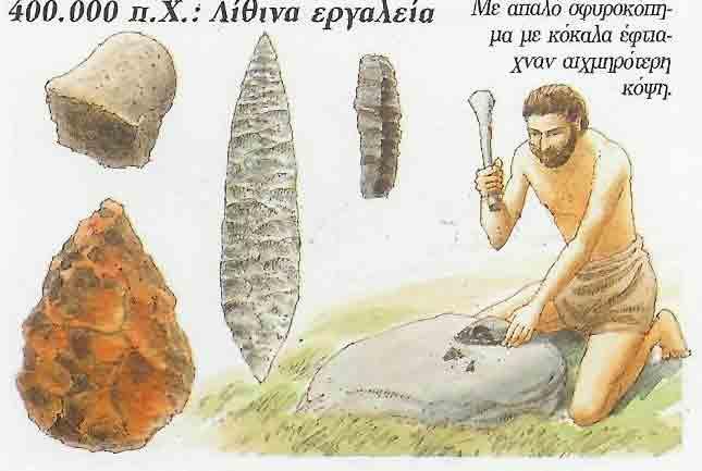 5. Ιστορική Εξέλιξη Η ιστορία των εργαλείων διαιρείται σε δύο τμήματα. Το πρώτο καλύπτει χρονικό διάστημα μεγαλύτερο των 2.000.