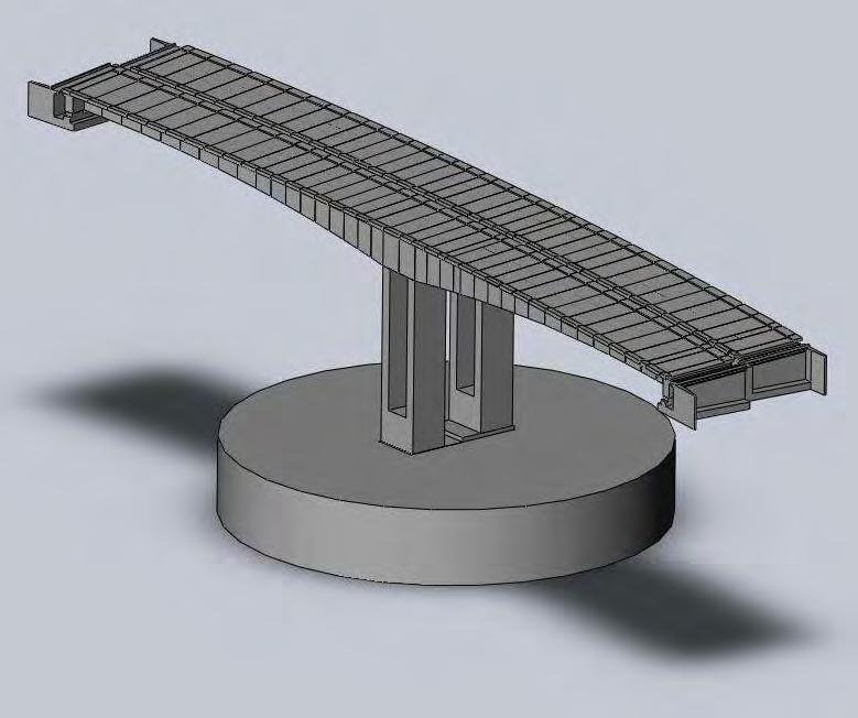 4.4. ΜΟΝΤΕΛΟ ΔΙΠΛΗΣ ΓΕΦΥΡΑΣ ΜΕ ΕΔΑΦΟΣ Σχήμα 4-8. Μοντέλο διπλής γέφυρας Το τελευταίο μοντέλο που αναλύθηκε είναι η διπλή γέφυρα με έδαφος.