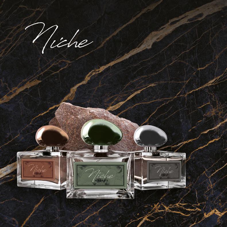 ESSENS NICHE PERFUME Τα αρώματα Niche αποτελούν την κορυφή της τέχνης αρωματοποιίας. Ανακαλύψτε τα τρία νέα αρώματα που συνδυάζουν την παραδοσιακή τέχνη παραγωγής αρώματος μαζί με τη φύση.