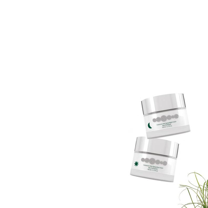 ESSENS COLOSTRUM+ ANTI AGING DAY CREAM ESSENS COLOSTRUM+ ANTI AGING NIGHT CREAM Οι καθαρά φυσικές κρέμες ημέρας και νύχτας υψηλής ποιότητος έχουν την ίδια σύνθεση, ωστόσο, διαθέτουν διαφορετικές