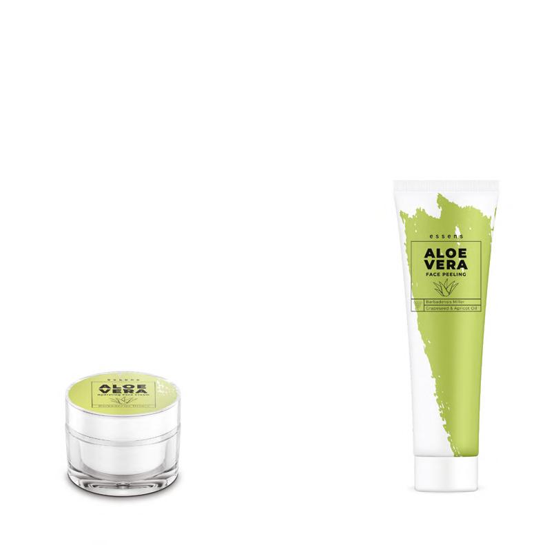 ESSENS ALOE VERA FACE PEELING Το peeling προσώπου με αλόη αφαιρεί απαλά και αποτελεσματικά τα νεκρά κύτταρα και τους ρύπους, η μοναδική σύνθεση συνδυάζει απαλή απολέπιση και καθαρισμό.