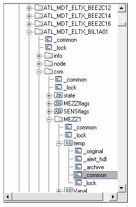 Figure 5.8: Datapoint parametrization, one can see the alert hdl config and the common config for the comments 5.