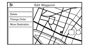 3. Ακουμπήστε [Add Destination] (προσθήκη προορισμού) ή [Add Waypoint] (προσθήκη σημείου διέλευσης).