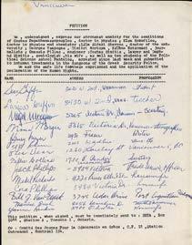 επικρατούν στη χώρα, Τορόντο, Δεκέμβριος 1969 Φύλλο συλλογής υπογραφών κατά των