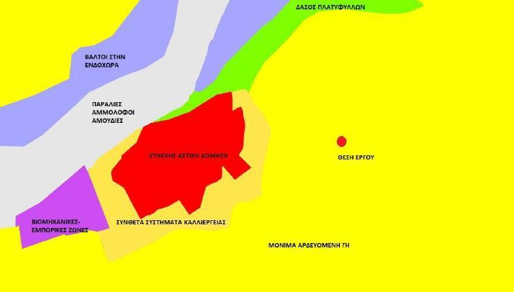 Εικόνα. Χρήσης γης κατά Corine Land Cover 2018 Αξιολόγηση της περιοχής Γενικά Η περιοχή «Παραποτάμιο Δάσος Βορείου Έβρου και Άρδα» με κωδικό: GR 1110008 έχει συνολική έκταση 25.161,96 εκτάρια.