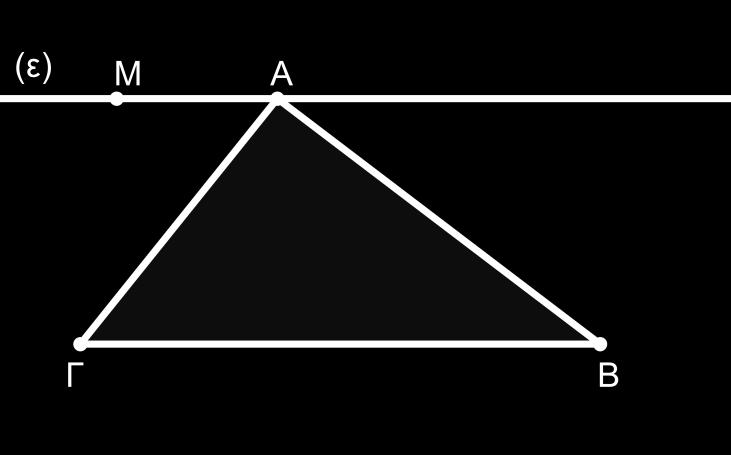 Σελ.56 1.56. Δίνεται το τρίγωνο ΑΒΓ και σημείο Μ για το οποίο ισχύει (1 ).