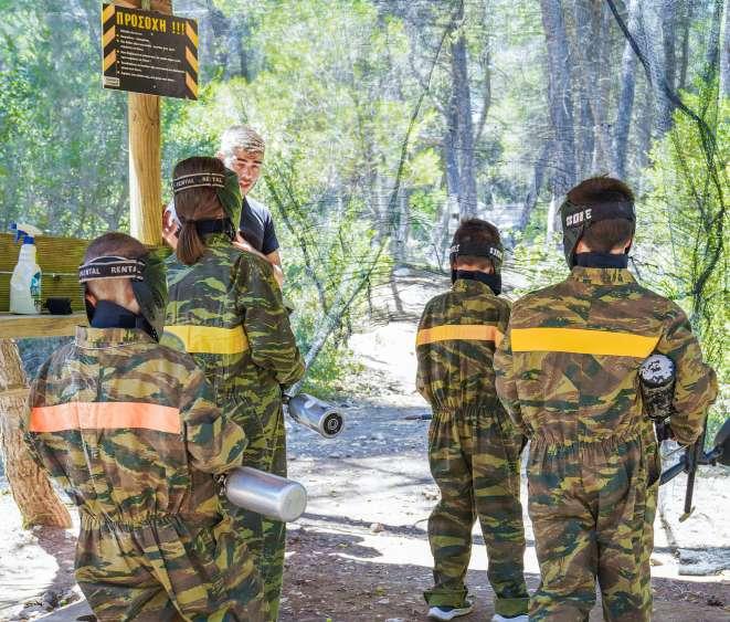 Οι πίστες του Paintball Οι πίστες του πάρκου είναι οριοθετημένες (για την