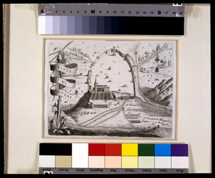 Σε µία υδατογραφία αγνώστου καλλιτέχνη (mve 1035), από τις αρχές της δεκαετίας του 1830, το τζαµί εικονίζεται ακόµα στην αρχική του µορφή.
