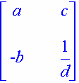 δίνεται από την εντολή det: > det(a); > det(b); Ο αντίστροφος ενός πίνακα υπολογίζεται με διάφορους