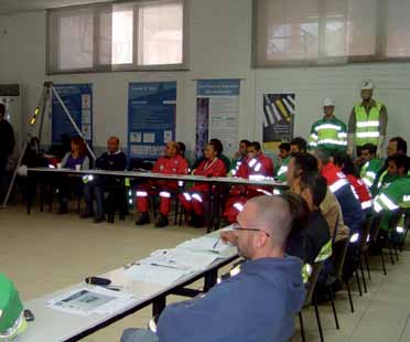 Κατά τη διάρκεια του έργου που πραγματοποιείται με κεντρικό σύνθημα Με Ασφάλεια κάθε έργο βελτίωσης του εργοστασίου, εφαρμόζονται όλες οι πρακτικές επιβλεψης, ανάλυσης - εκτιμησης κινδυνου και
