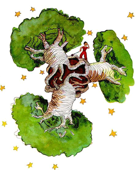 «Μα φροντίζοντας τον αστεροειδή», απάντησε ο μικρός πρίγκιπας «και ξεριζώνοντας συνεχώς τα μπαομπάμπ δέντρα που