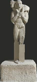 ... το άγαλµα του Μοσχοφόρου (570 π.χ.).