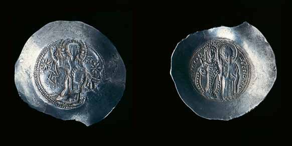 Κυρίως Βυζαντινή περίοδος Κοπή νομισμάτων από τον Ισαάκιο Κομνηνό Σημαντική ενέργεια του Ισαάκιου Κομνηνού ήταν η κοπή νομισμάτων τα οποία μιμούνταν τους τύπους των αυτοκρατορικών νομισμάτων.