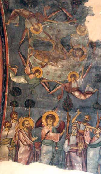 Διδάσκοντας τη Βυζαντινή Κύπρο μέσα από τις πηγές 96. Η Ανάληψη του Χριστού, Ναός Παναγίας, Τρίκωμο, αρχές 12ου αιώνα. 97.