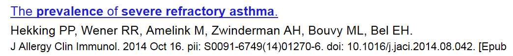 1%) qualified for a diagnosis of severe refractory