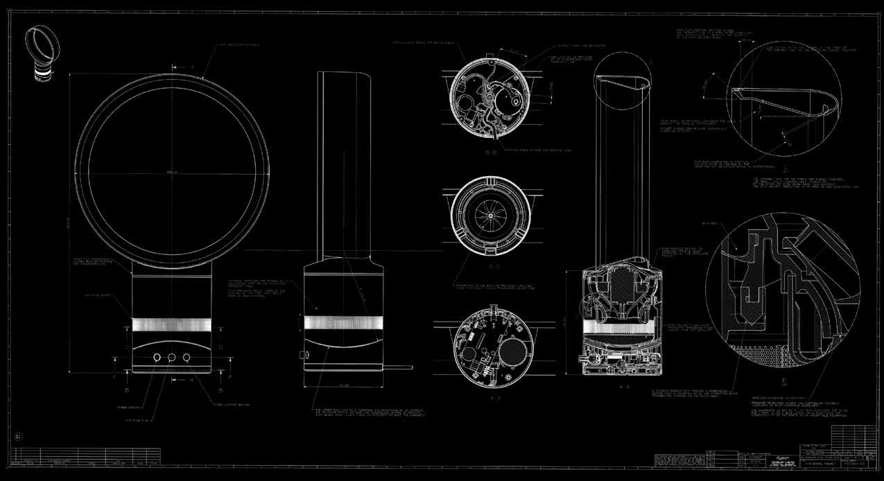 Από μέσα προς τα έξω Οι μηχανικοί της Dyson πάντα ξεκινούν με την επίλυση του κύριου προβλήματος - και στη συνέχεια προχωρούν προς τα έξω.