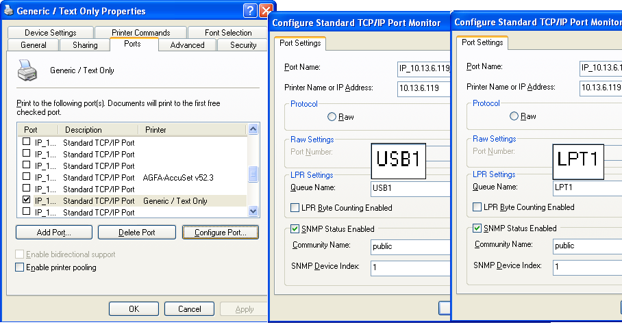 Στο πεδίο LPR Settings - Queue Name [Ρυθµίσεις LPR Όνοµα σειράς αναµονής], θα δείτε την τιµή "z".