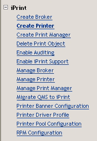 Προσθήκη εκτυπωτών στο NetWare Για να ελέγξετε την κατάσταση του Broker, επιλέξτε Roles and Tasks iprint Manage Broker. Η κατάστασή του πρέπει να είναι επίσης ενεργό.