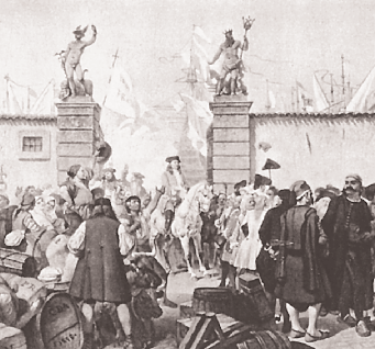 Δεξιά: H ανακήρυξη της Tεργέστης ως ελεύθερου
