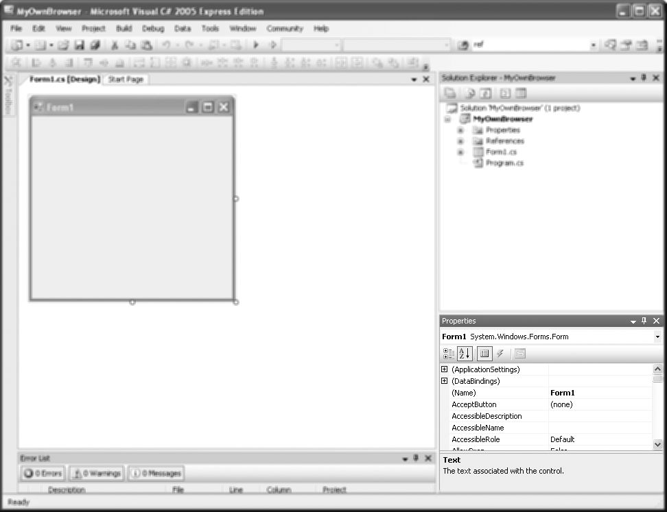 76 Visual C# 2005 Express Edition: Δημιουργήστε ένα πρόγραμμα ΤΩΡΑ!