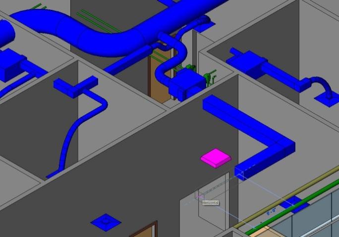 Appendix Figure 2.4.1: Architectural Design in Revit. Figure 2.3: Part of a MEP system.