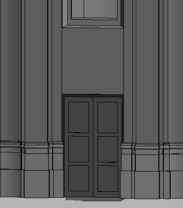 The openings that were modeled as doors but also the true doors could not be modeled as different types of the same family, as they were really different. Table 3.4 shows concisely the Door families.