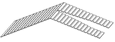 designed as extrusion and then duplicated and placed in the correct positions,