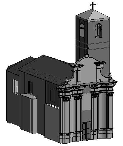 Chapter 3: Case Study-The Church of Santa Maria (Scaria, Italy) Figure 3.48: Different views of the model after phases were applied. 3.5 