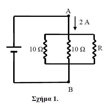 34 Η ολική αντίσταση του ηλεκτρικού κυκλώματος που σχεδιάσατε, είναι 12 Ω. Δ2) Να υπολογίσετε την εσωτερική αντίσταση r της ηλεκτρικής πηγής και την ένδειξη του αμπερομέτρου.