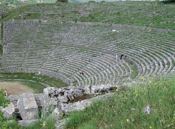 Dodona Theater One of the largest theaters of antiquity, with a capacity of 17,000, it was part of the Dodona sanctuary. Co