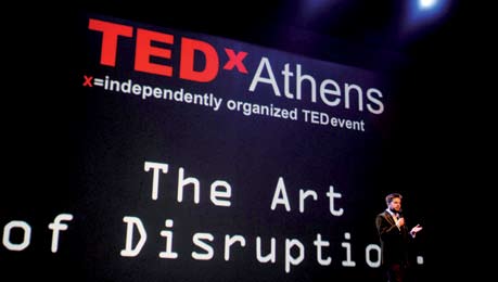 1. Ο επιμελητής του TEDxCarthage Χουσέμ Αουντί μίλησε για την επανάσταση στην Τυνησία. / TEDxCarthage curator Houssem Aoudi speaks about the revolution in Tunisia. 2.