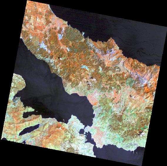 Εικόνα 8.14. ιορθωµένη εικόνα Landsat του 1991.