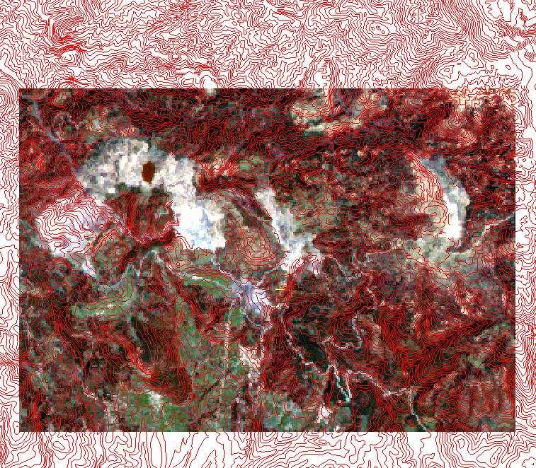 Εικόνα 9.3. Ψηφιακό µοντέλο εδάφους της ευρύτερης περιοχής των µεταλλείων της ΛΑΡΚΟ.