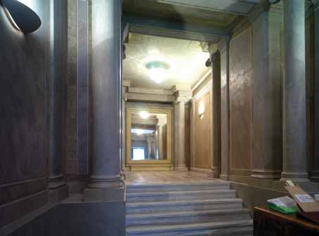 Reassuring security in function of the building (fire protection, electromechanicals) Rehabilitation of the special aesthetic aspect of the building by removal of all improvised additions that