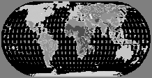 χρησιμοποιείται διεθνώς (εκτός από τις πολικές περιοχές) είναι η Εγκάρσια Μερκατορική των 6 μοιρών, πιό γνωστή ως UTM (Universal Transverse Mercator).