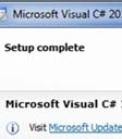 επιλέγοντας διαδοχικά Start All Programs Microsoft Visual Studio 2010 Express
