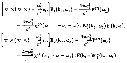53 (3.3) Ας υποθέσουµε ότι είναι µια µη γραµµική πόλωση από αυτό που παράγεται από το Ε 1 (k 1, ω 1 )... Ε n (k n, ω n ).
