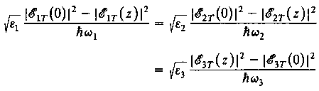 Από τη συµµετρία µετάθεσης του χ (2) σε ένα µη απωλεστικό µέσο, όπως αναλύθηκε στην Ενότητα 2.5, βρίσκουµε Κ 1 = Κ 2 = Κ 3 Κ. Η εξίσωση (6.25) µπορεί να λυθεί επακριβώς 3.