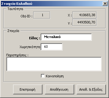 Κάδοι Καλάθια Θέσεις