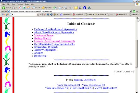 2008 1. Αυτή είναι η εισαγωγική σελίδα: 2. Κάνοντας scroll από τη δεξιά κάθετη μπάρα μπορεί να δει κάποιος όλα τα περιεχόμενα της ιστοσελίδας.