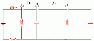 152. Στο παρακάτω κύκλωμα δίνονται Ε=20V, R=10Ω, L 1 =L 2 =100mH και C 1 =C 2 =10μF.