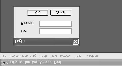 7 Εργαλεία λογισμικού ALTOSONIC V12 Σχήμα 7-9: Παράθυρο διαλόγου σύνδεσης Πρότυπο: Χρήστης: χειριστής / Κωδικός πρόσβασης: χειριστής ή Χρήστης: επιβλέπων / Κωδικός πρόσβασης: επιβλέποντα Η μέθοδος