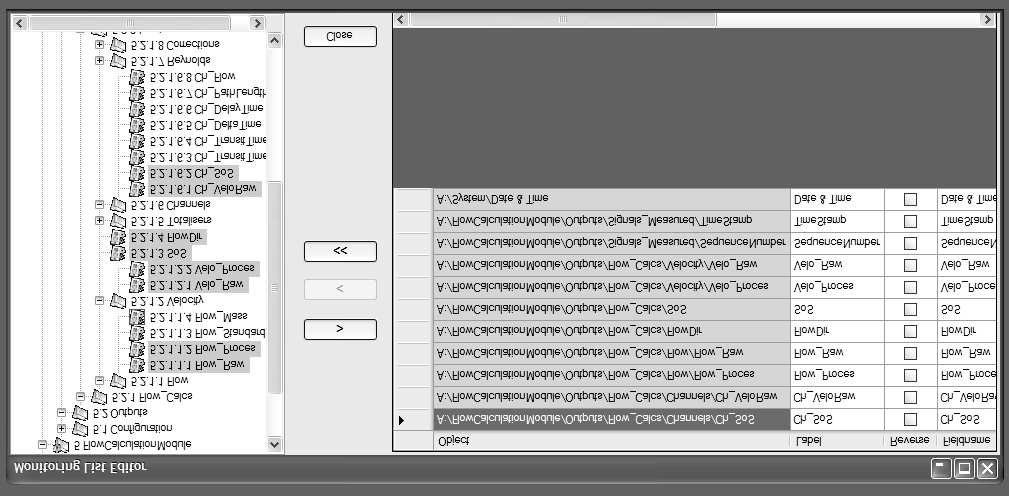 ALTOSONIC V12 Εργαλεία λογισμικού 7 Σχήμα 7-18: Ρύθμιση απεικόνισης Βήμα 4: Κάντε κλικ στο "Edit List".