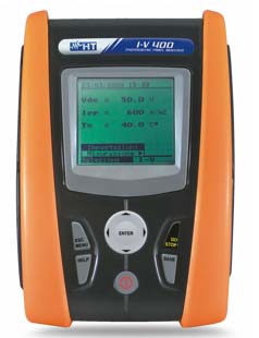 Βασικά όργανα μετρήσεων & ελέγχου Φ/Β SOLARTEST SOLAR300N IV TESTER IV 400 1. Καταγραφή ποιότητας και απόδοσης Φ/Β εγκαταστάσεων 2. Καταγραφή τάσης σε 5 αγωγούς ΑC 3.