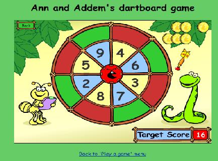 3.3 Ιστοσελίδα: http://www.bbc.co.uk/schools/numbertime/games/dartboard.