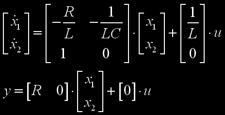Ένα τέτοιο σύστημα περιγράφεται από τις εξισώσεις: x A x B u y C x D u όπου x: είναι το διάνυσμα των μεταβλητών κατάστασης, y: είναι το διάνυσμα των μετρήσιμων μεταβλητών, u: είναι το διάνυσμα των