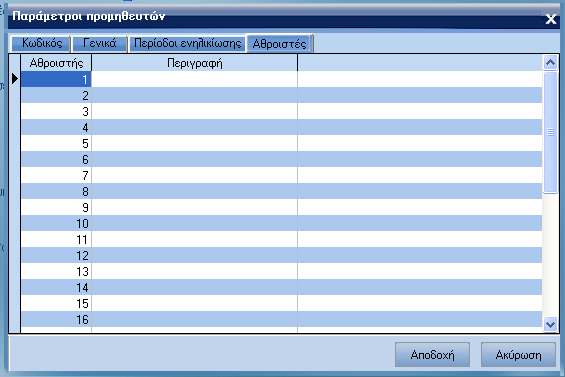 ATLANTIS ERP 55 Το πεδίο [Από] συµπληρώνεται αυτόµατα από το σύστηµα και δεν µπορείτε να το µεταβάλλετε.