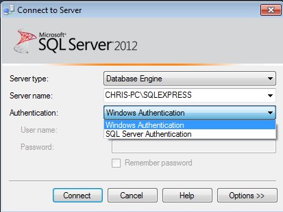 1.3. Το περιβάλλον του SQL Server Management Studio Το πρόγραμμα αυτό αποτελεί ένα γραφικό περιβάλλον σύνδεσης και διαχείρισης του SQL Server.